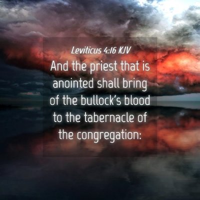 Picture 04 - Leviticus 4:16 KJV - And the priest that is anointed shall bring of - Bible Verse Picture