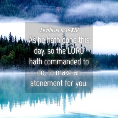 Picture 04 - Leviticus 8:34 KJV - As he hath done this day, so the LORD hath - Bible Verse Picture