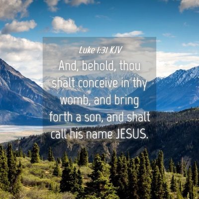 Picture 04 - Luke 1:31 KJV - And, behold, thou shalt conceive in thy womb, and - Bible Verse Picture