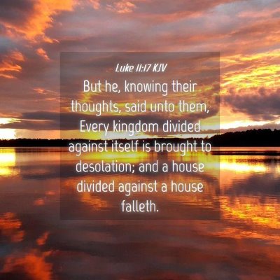 Picture 04 - Luke 11:17 KJV - But he, knowing their thoughts, said unto them, - Bible Verse Picture