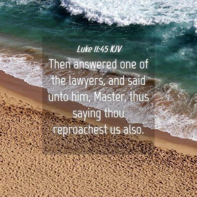 Picture 04 - Luke 11:45 KJV - Then answered one of the lawyers, and said unto - Bible Verse Picture