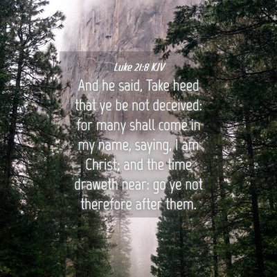 Picture 04 - Luke 21:8 KJV - And he said, Take heed that ye be not deceived: - Bible Verse Picture