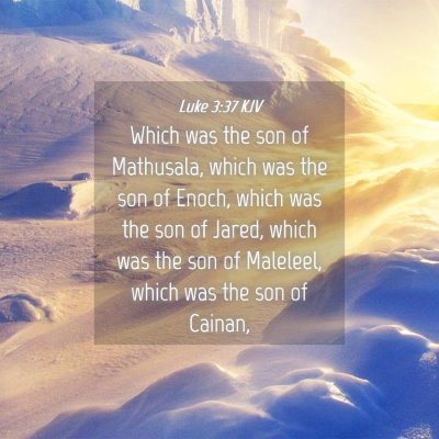Picture 04 - Luke 3:37 KJV - Which was the son of Mathusala, which was the son - Bible Verse Picture
