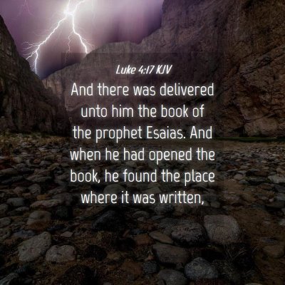 Picture 04 - Luke 4:17 KJV - And there was delivered unto him the book of the - Bible Verse Picture