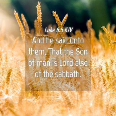 Picture 04 - Luke 6:5 KJV - And he said unto them, That the Son of man is - Bible Verse Picture