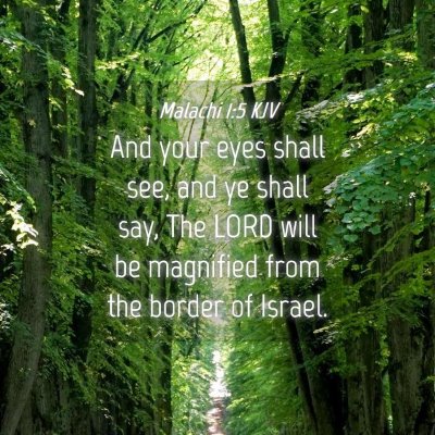 Picture 04 - Malachi 1:5 KJV - And your eyes shall see, and ye shall say, The - Bible Verse Picture