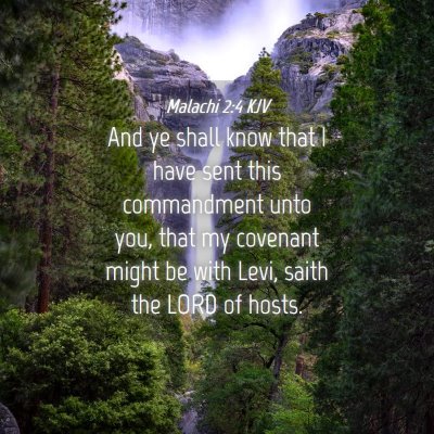Picture 04 - Malachi 2:4 KJV - And ye shall know that I have sent this - Bible Verse Picture