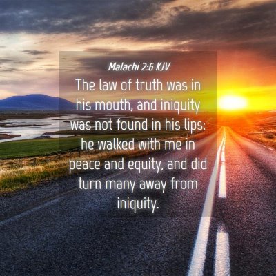 Picture 04 - Malachi 2:6 KJV - The law of truth was in his mouth, and iniquity - Bible Verse Picture