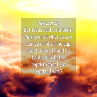 Picture 04 - Mark 10:38 KJV - But Jesus said unto them, Ye know not what ye - Bible Verse Picture