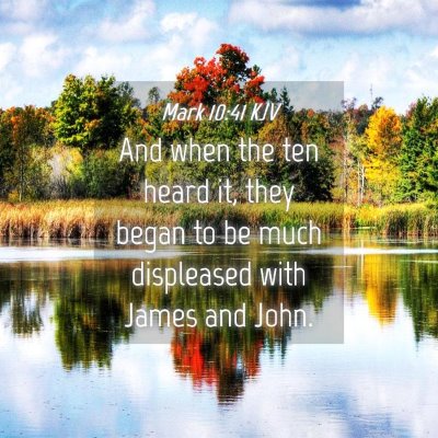 Picture 04 - Mark 10:41 KJV - And when the ten heard it, they began to be much - Bible Verse Picture