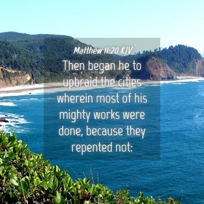 Picture 04 - Matthew 11:20 KJV - Then began he to upbraid the cities wherein most - Bible Verse Picture