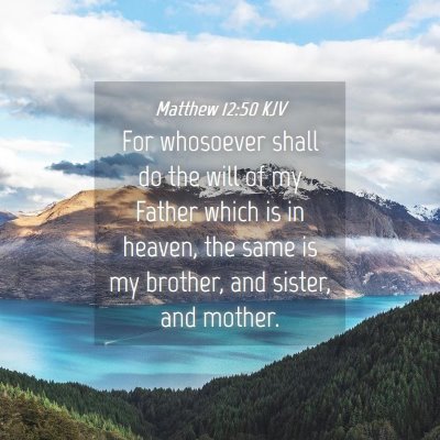 Picture 04 - Matthew 12:50 KJV - For whosoever shall do the will of my Father - Bible Verse Picture