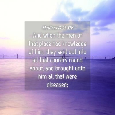 Picture 04 - Matthew 14:35 KJV - And when the men of that place had knowledge of - Bible Verse Picture