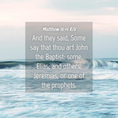 Picture 04 - Matthew 16:14 KJV - And they said, Some say that thou art John the - Bible Verse Picture