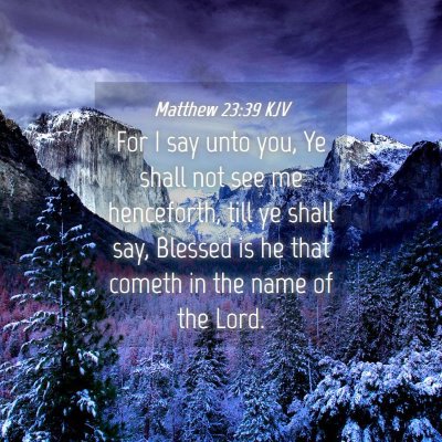 Picture 04 - Matthew 23:39 KJV - For I say unto you, Ye shall not see me - Bible Verse Picture