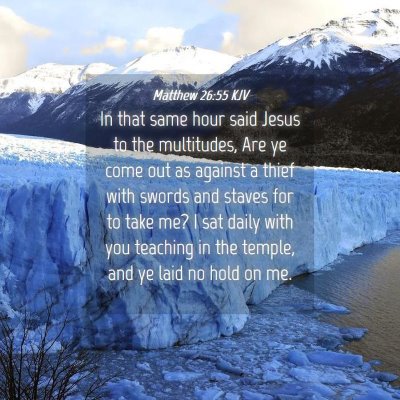 Picture 04 - Matthew 26:55 KJV - In that same hour said Jesus to the multitudes, - Bible Verse Picture