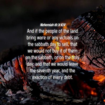 Picture 04 - Nehemiah 10:31 KJV - And if the people of the land bring ware or any - Bible Verse Picture