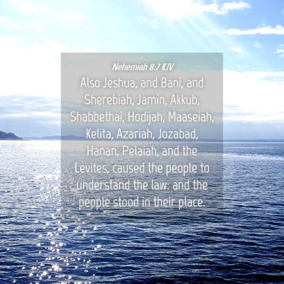 Picture 04 - Nehemiah 8:7 KJV - Also Jeshua, and Bani, and Sherebiah, Jamin, - Bible Verse Picture