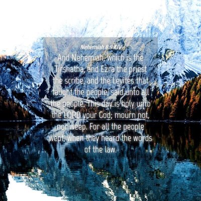 Picture 04 - Nehemiah 8:9 KJV - And Nehemiah, which is the Tirshatha, and Ezra - Bible Verse Picture