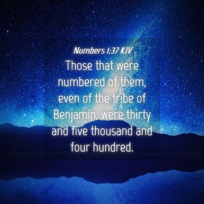 Picture 04 - Numbers 1:37 KJV - Those that were numbered of them, even of the - Bible Verse Picture