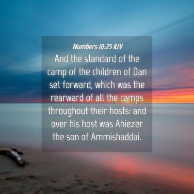 Picture 04 - Numbers 10:25 KJV - And the standard of the camp of the children of - Bible Verse Picture