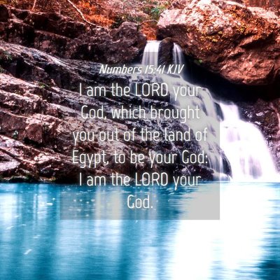 Picture 04 - Numbers 15:41 KJV - I am the LORD your God, which brought you out of - Bible Verse Picture