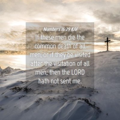 Picture 04 - Numbers 16:29 KJV - If these men die the common death of all men, or - Bible Verse Picture