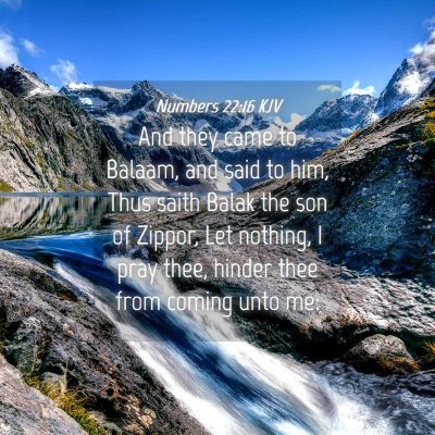 Picture 04 - Numbers 22:16 KJV - And they came to Balaam, and said to him, Thus - Bible Verse Picture