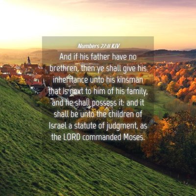 Picture 04 - Numbers 27:11 KJV - And if his father have no brethren, then ye shall - Bible Verse Picture