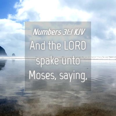 Picture 04 - Numbers 31:1 KJV - And the LORD spake unto Moses, - Bible Verse Picture