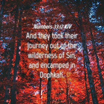 Picture 04 - Numbers 33:12 KJV - And they took their journey out of the wilderness - Bible Verse Picture