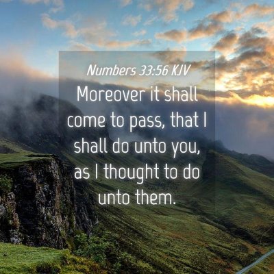 Picture 04 - Numbers 33:56 KJV - Moreover it shall come to pass, that I shall do - Bible Verse Picture