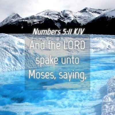 Picture 04 - Numbers 5:11 KJV - And the LORD spake unto Moses, - Bible Verse Picture