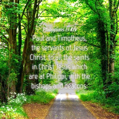 Picture 04 - Philippians 1:1 KJV - Paul and Timotheus, the servants of Jesus Christ, - Bible Verse Picture
