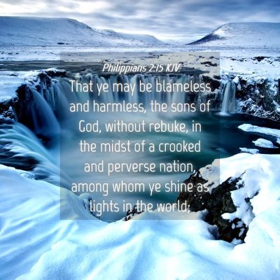 Picture 04 - Philippians 2:15 KJV - That ye may be blameless and harmless, the sons - Bible Verse Picture