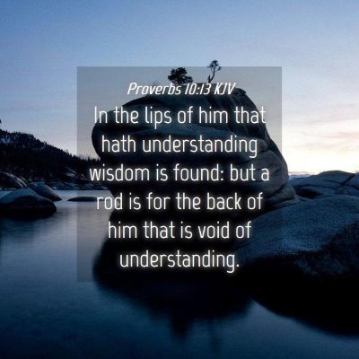 Picture 04 - Proverbs 10:13 KJV - In the lips of him that hath understanding wisdom - Bible Verse Picture