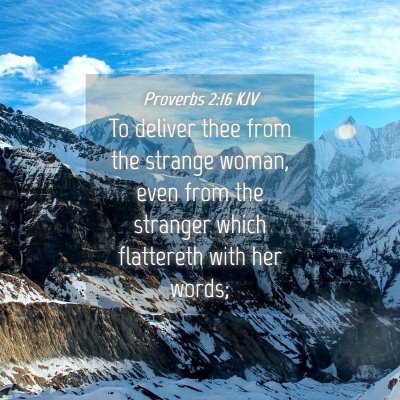 Picture 04 - Proverbs 2:16 KJV - To deliver thee from the strange woman, even from - Bible Verse Picture