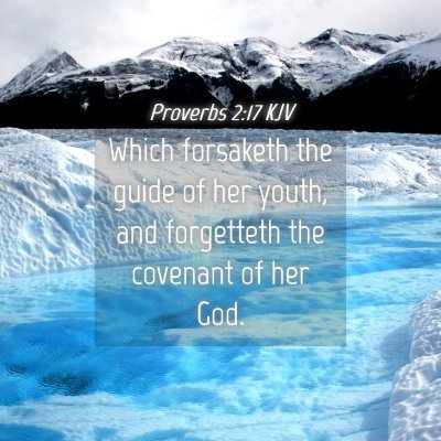 Picture 04 - Proverbs 2:17 KJV - Which forsaketh the guide of her youth, and - Bible Verse Picture