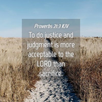 Picture 04 - Proverbs 21:3 KJV - To do justice and judgment is more acceptable to - Bible Verse Picture