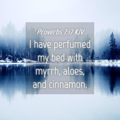 Picture 04 - Proverbs 7:17 KJV - I have perfumed my bed with myrrh, aloes, and - Bible Verse Picture