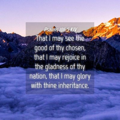 Picture 04 - Psalms 106:5 KJV - That I may see the good of thy chosen, that I may - Bible Verse Picture
