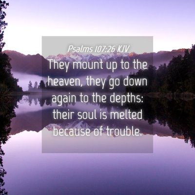 Picture 04 - Psalms 107:26 KJV - They mount up to the heaven, they go down again - Bible Verse Picture