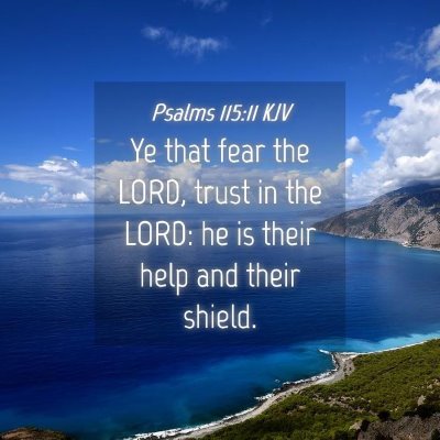 Picture 04 - Psalms 115:11 KJV - Ye that fear the LORD, trust in the LORD: he is - Bible Verse Picture