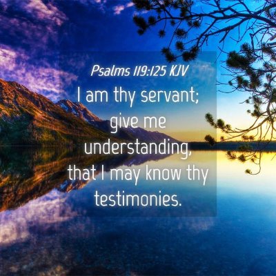 Picture 04 - Psalms 119:125 KJV - I am thy servant; give me understanding, that I - Bible Verse Picture