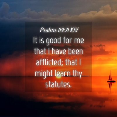 Picture 04 - Psalms 119:71 KJV - It is good for me that I have been afflicted; - Bible Verse Picture