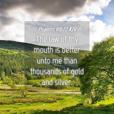 Picture 04 - Psalms 119:72 KJV - The law of thy mouth is better unto me than - Bible Verse Picture