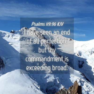 Picture 04 - Psalms 119:96 KJV - I have seen an end of all perfection: but thy - Bible Verse Picture