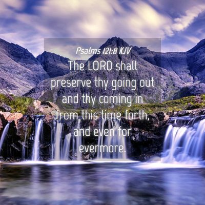 Picture 04 - Psalms 121:8 KJV - The LORD shall preserve thy going out and thy - Bible Verse Picture