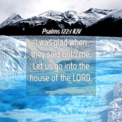 Picture 04 - Psalms 122:1 KJV - I was glad when they said unto me, Let us go into - Bible Verse Picture