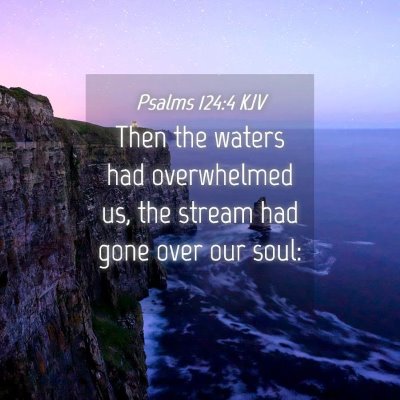 Picture 04 - Psalms 124:4 KJV - Then the waters had overwhelmed us, the stream - Bible Verse Picture